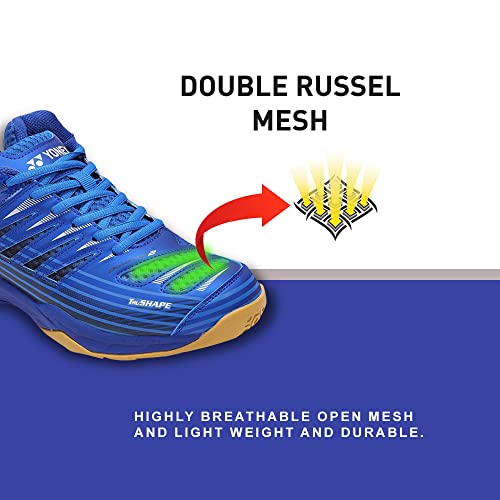 Image of YONEX Badminton Shoes Tour Dominant 2 | Ideal for Badminton,Squash,Table Tennis,Volleyball | Non-Marking Sole |TRU Cushion |Durable Skin Light|Synchro-Fit Insole|Toe Assist Shape|Hexa Grip |Light Weight|