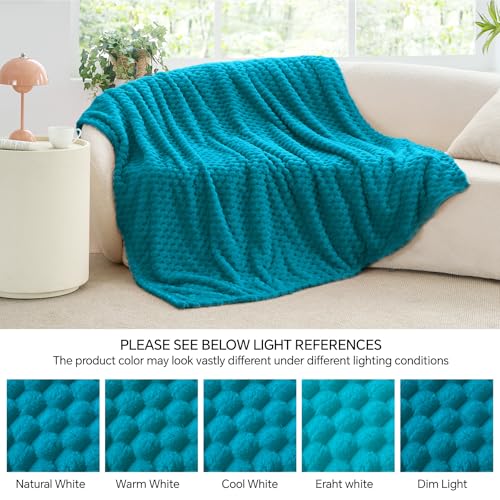 Image of BEDELITE Jewel Blue Throw Blanket for Couch, Soft Gifts for Women, 50 * 60