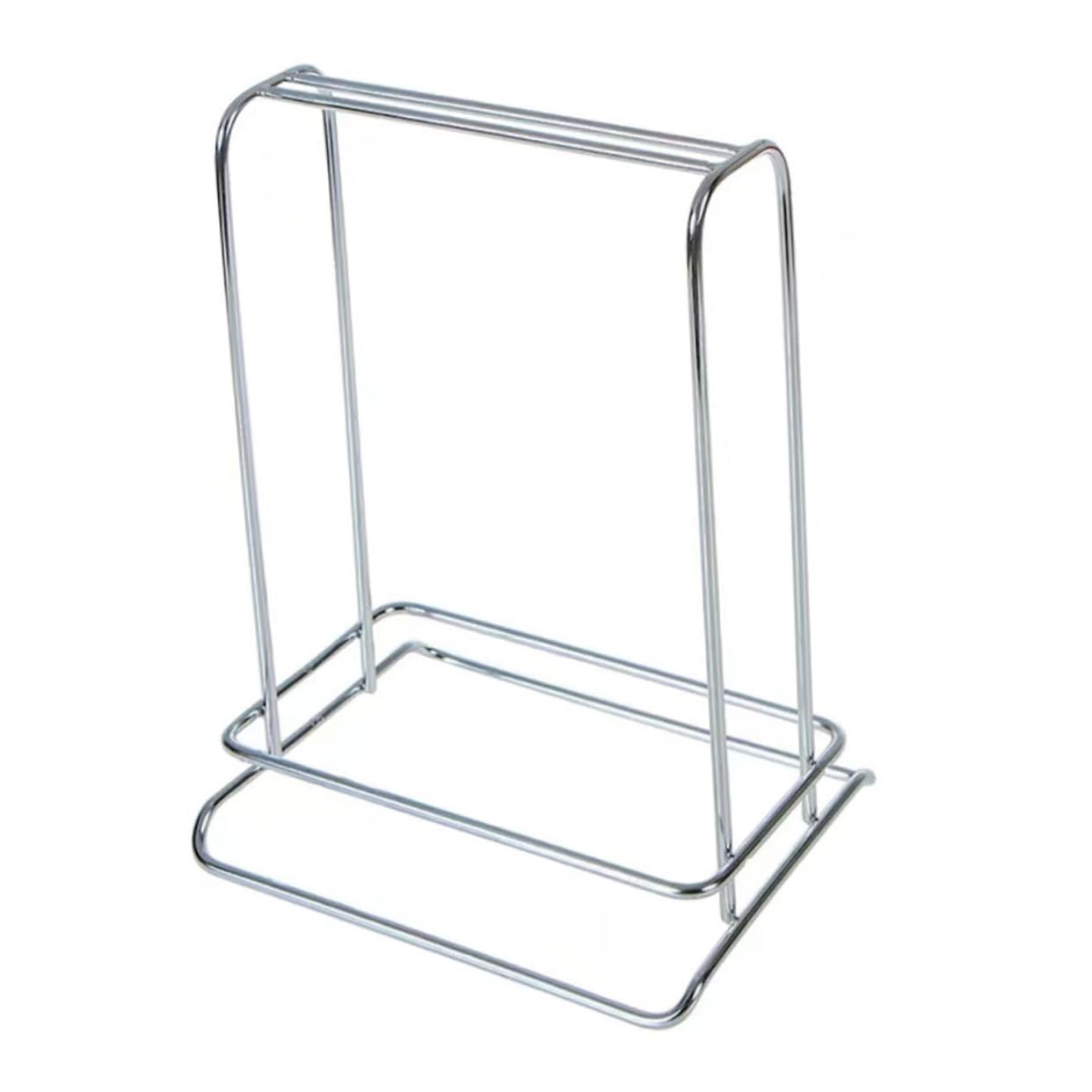 Stainless Steel Clothes Hanger Storage Rack No-Drill Installation for Laundry Room Balcony and Home Organization
