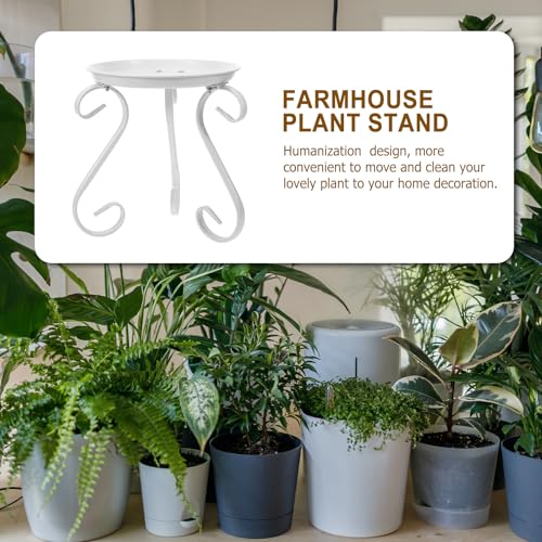 Design simple et élégant pour bureau support pot de fleurs fer blanc