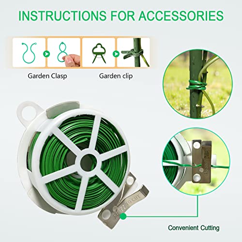 Docred 6 Pack Tomato Cage, Plant Supports Garden Stakes, Up To 49In Multi-Functional Garden Trellis Stakes For Climbing Plants Vegetables Flowers #TOP4