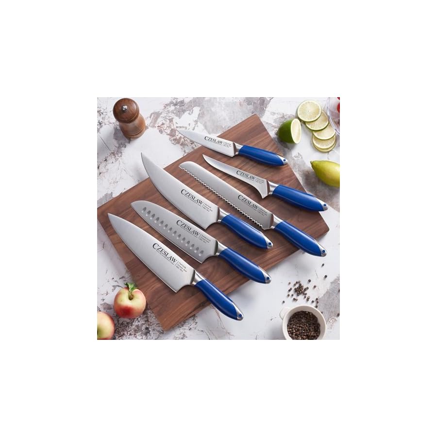 kitchen-knife-set-6-Pcs-Chefs-Knife-Set-Japanese-knife-set-Razor-knives-set-for-kitchen-Forged-from-High-Carbon-German-Steel-Full-Tang-Prussia-Blue-Ergonomic-Handle-Kitchen-Gifts Czeslaw kitchen knife set, 6 Pcs Chef's Knife Set, Japanese knife set, Razor knives set for kitchen, Forged from High Carbon German Steel, Full Tang Prussia Blue Ergonomic Handle, Kitchen Gifts