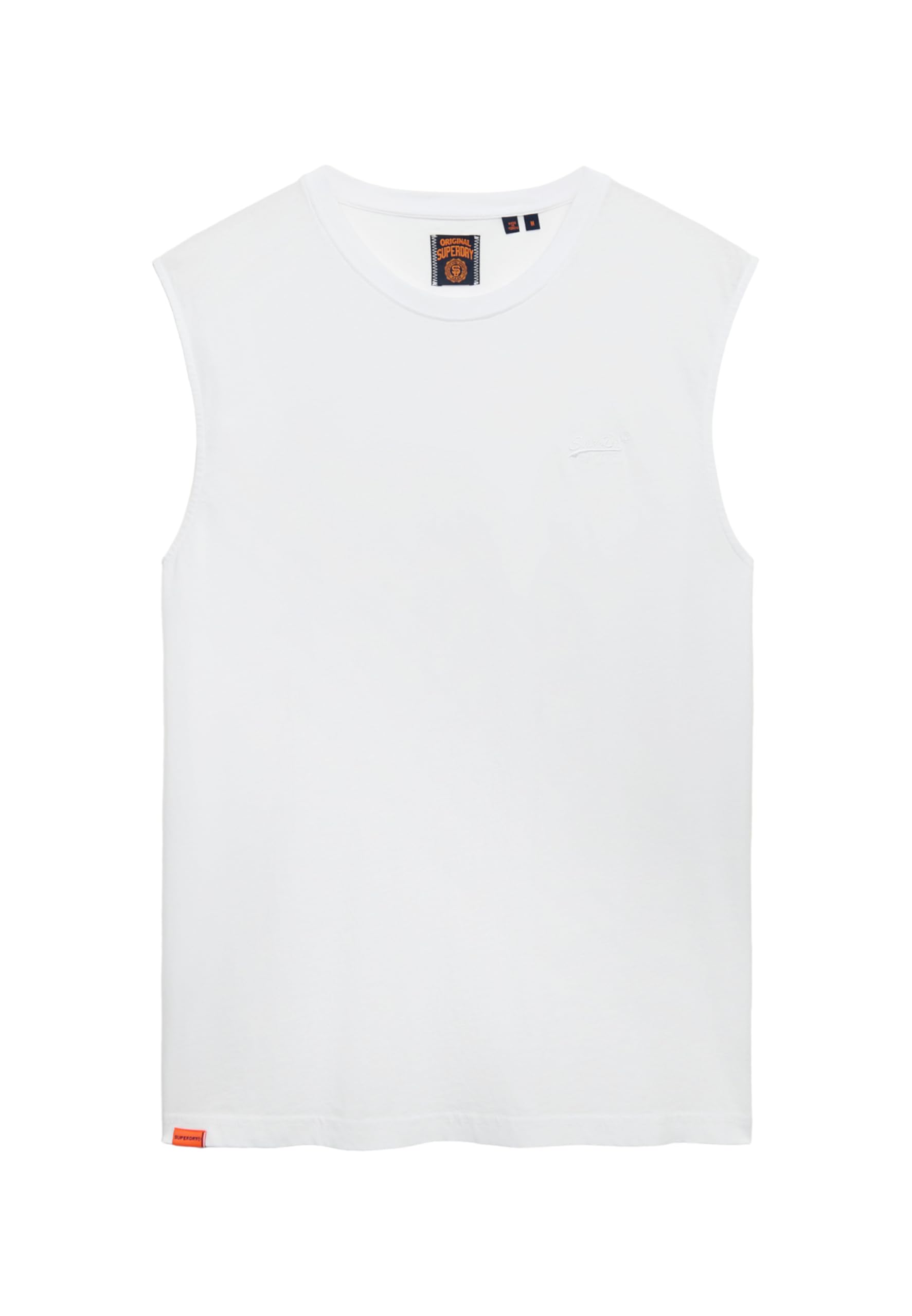 Superdry Men's Essential Organic Cotton Logo Tank Top, Optic, XL