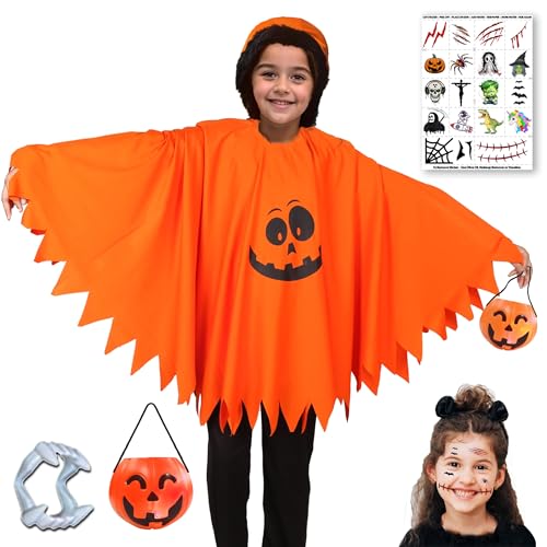 Image of Sarvda Halloween Dress | Costume and Accessories | For Girls and Boys | Haunted Horror Theme Party Vampire Witch Ghost Skeleton Draculla Pumpkin Scary Cosplay Dress
