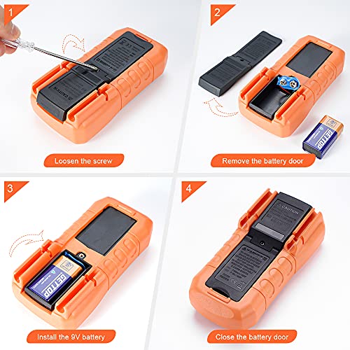 Crenova Ms8233D Auto-Ranging Digital Multimeter Dc Ac Voltmeter Ohm Volt Amp Tester For Voltage Current Resistance Continuity Diode Frequency With Backlight Lcd Display Test Leads #TOP7