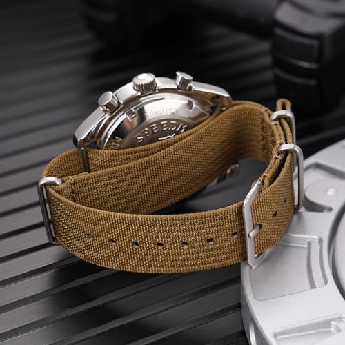 Image of TACTICAL FROG Nylon Watch Band 18mm 19 mm 20mm 22 mm 24 mm, Waterproof Military Watch Straps Replacement for Men Women, With Stainless Steel Buckle