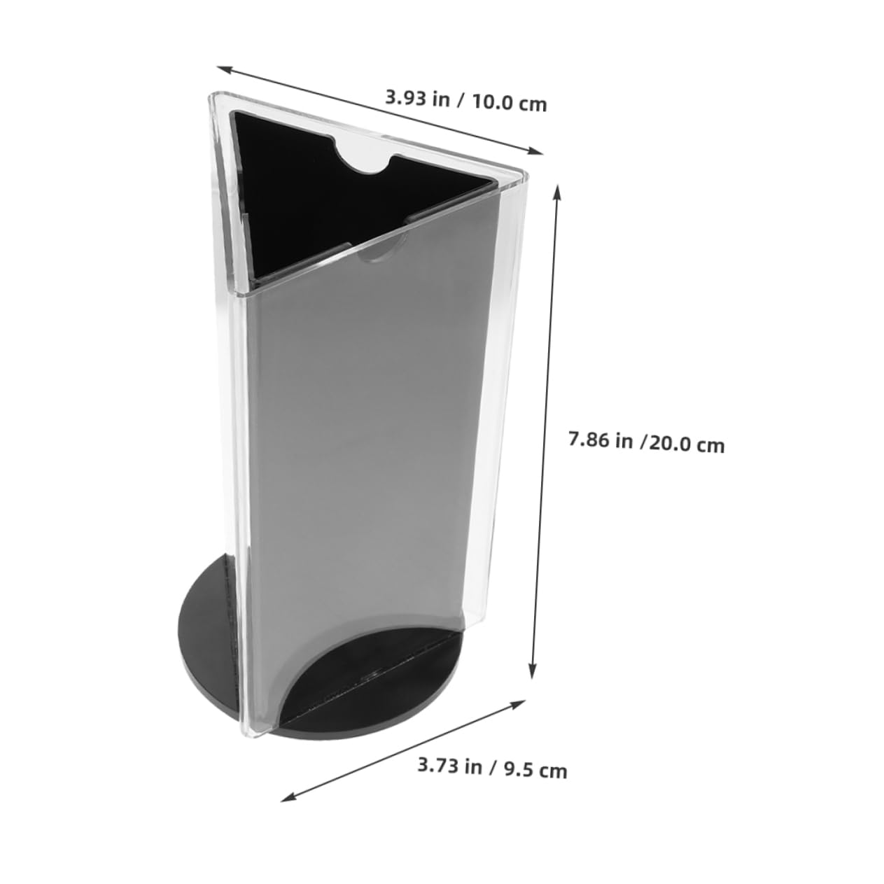 Soporte para Menú de Mesa Triangular de Acrílico 2 Piezas