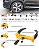 Turnart Wheel Lock Clamp Fits Tyres 7 to 11" Adjustable Anti Theft Device for Cars Vans Motorcycle Trailer, 3 Keys, Yellow/Black #5