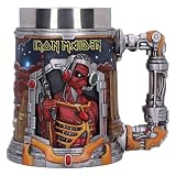 Nemesis Now Iron Maiden Somewhere In Time Tankard 15.5cm - Officially Licensed Heavy Metal Beer Stein with Eddie, 3D Sculpted Sci-Fi Design, For Fans