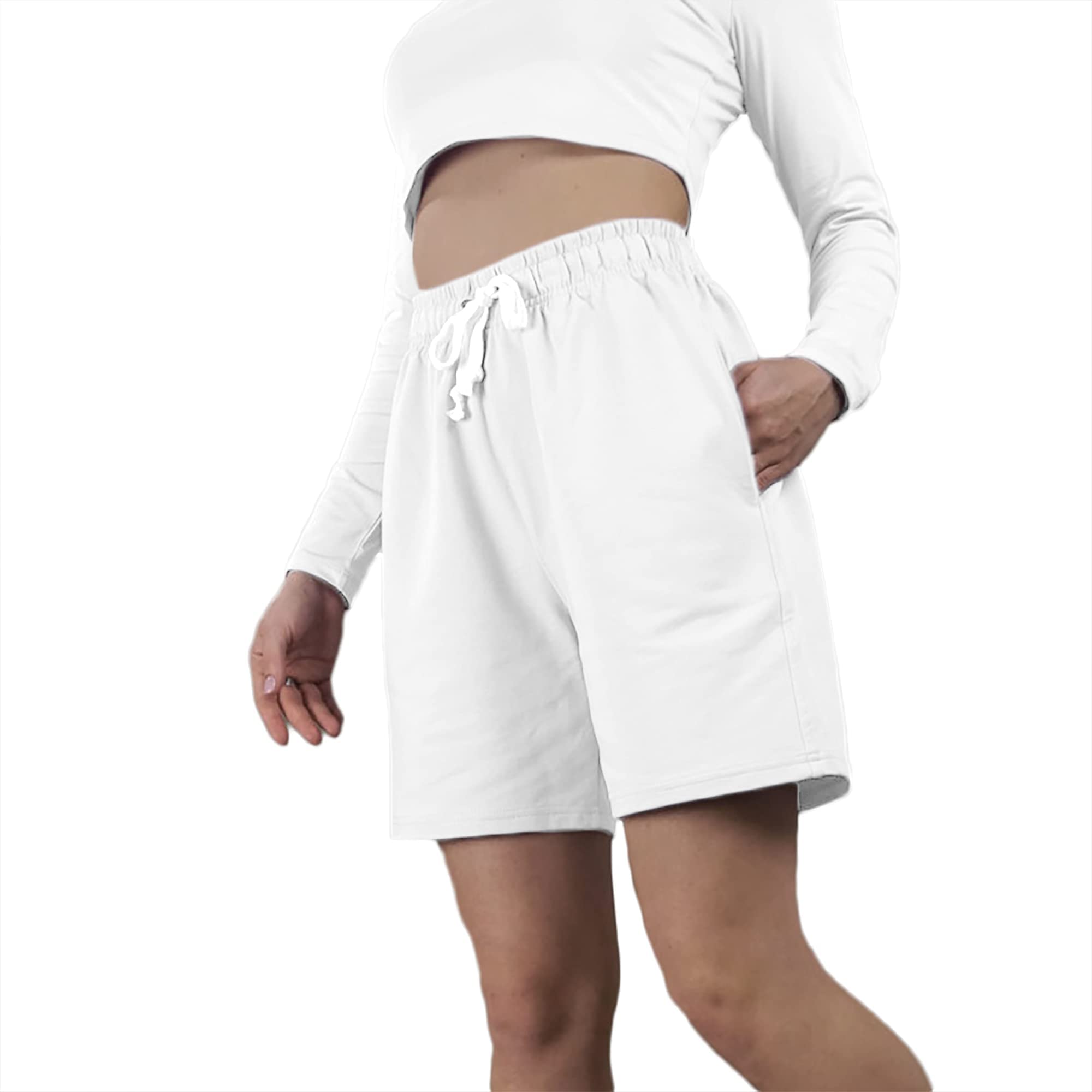 notwild Women's Heavy Cotton Regular Shorts Pull-On Shorts-picture-34