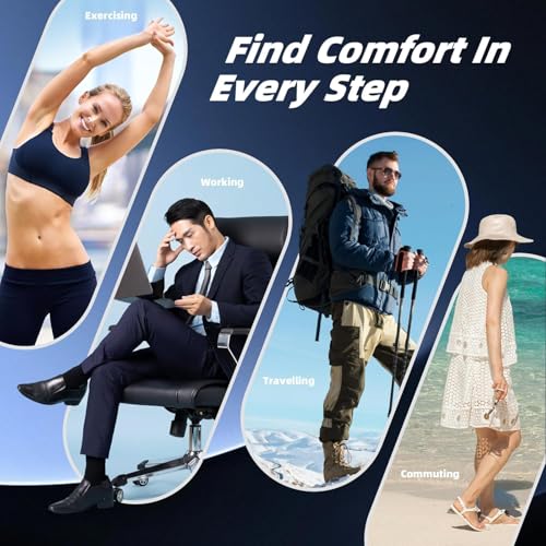 Image of ZAIWOO High Arch Support Inserts Women /Men, Flat Foot Arch Support Pads for Women, Reusable Arch Support Shoe Filler, Two-Option of Different Heights | 1 Pair