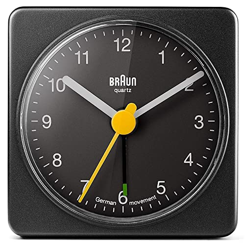 Braun BNC002BKBK Classic Analog Quartz Alarm Clock