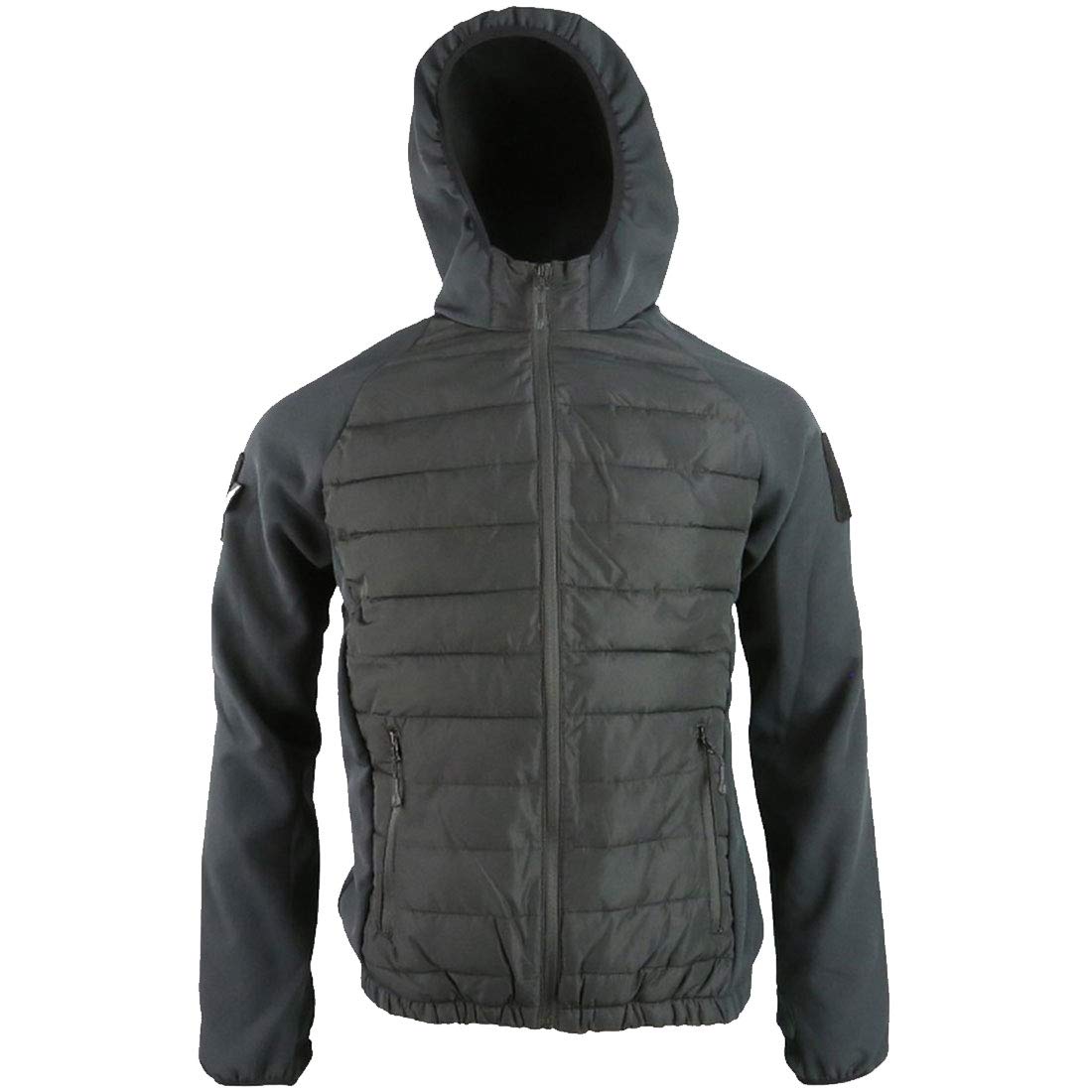 Kombat Tactical Mens Army Combat Military Venom Jacket Hooded Top Hoodie Coat Black New (XL)