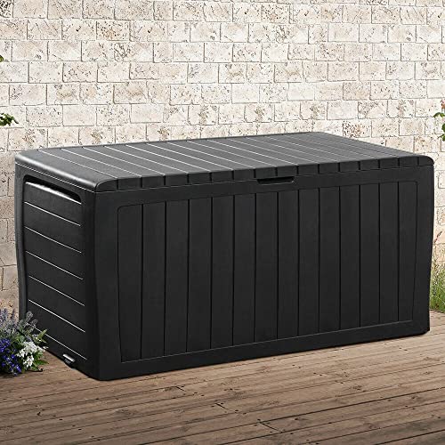 HLJMAQ Auflagenbox Gartenbox Gartentruhe Kissenbox Box Kissentruhe – Bild 4
