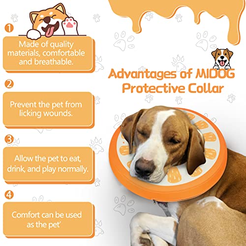 Image of MIDOG Inflatable Dog Cone, Donut Recovery Collar After Surgery, X-Large