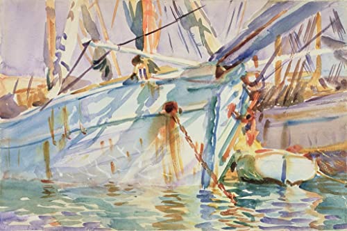 Tableau dans un port levantin John Singer Sargent affiche impression d'art image sur toile