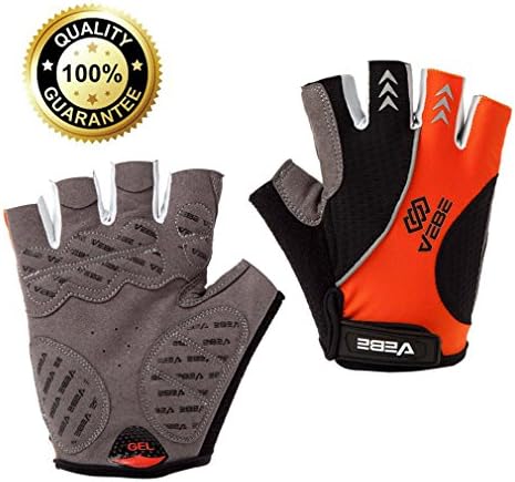 VEBE Bicycle Gloves Half Finger Mountain Bike Bloves Cycling MTB Gel Gloves for Men Fingerless