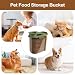 Imagen de Contenedor de Alimento Mascotas Dispensador Para Granos Transparente