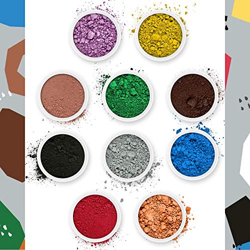 Pifito Mica Colorant Powder Original Sampler â”‚ 10 Beautiful Color Dyes for Soap Making Supplies, Bath Bombs, Epoxy Resin (.25 oz ea)