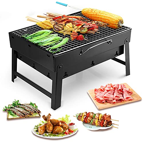 Barbecue à charbon de bois pliable et léger pour table