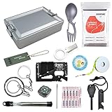 EASYANT Tactical Bushcraft Survival Kit 14 in 1 Tins for Camping Hiking Adventures Outdoor EDC Gear Kit