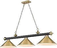 Vista 11 de Z-Lite 2306-3BP-RB15 Colgante de billar Cordon, 3 luces 180 vatios totales, chapado en bronce