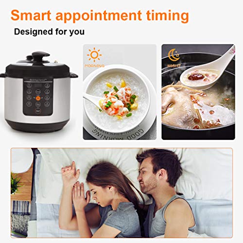 Rice Cookers 6 Qt Electric Pressure Cooker Slow Cooker,Multi-Use Programmable For Slow Cook, Saute, Yogurt, Steamer, Warmer - Thumbnail 6