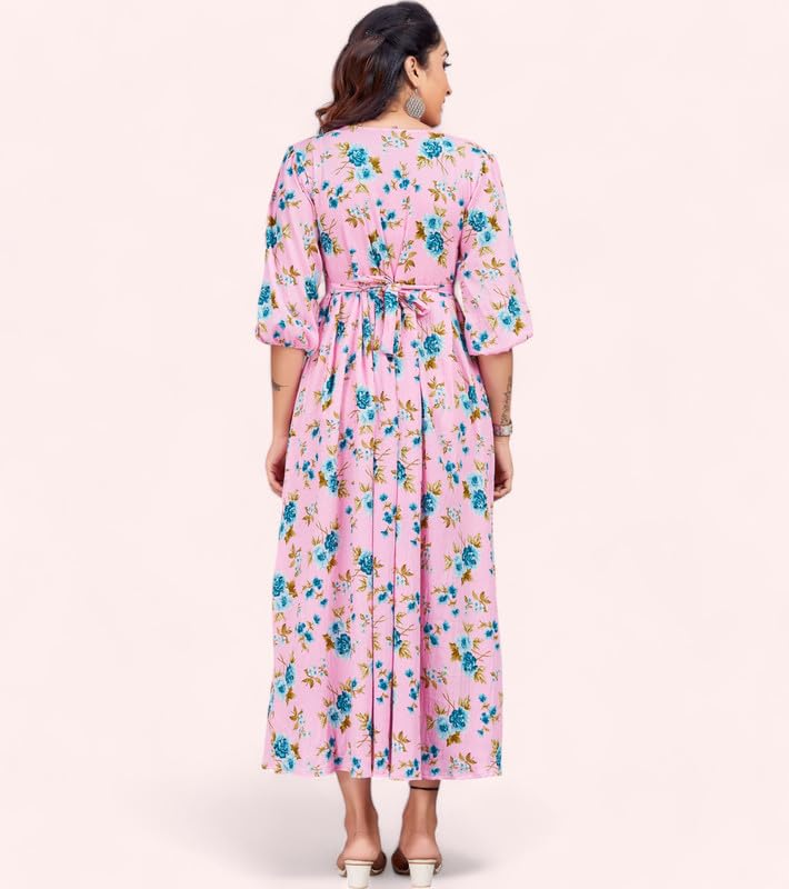Image of Polyester Floral Regular Women Kurta