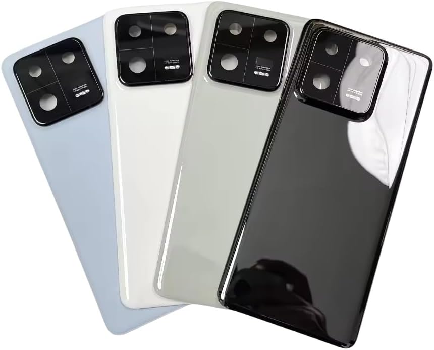 for Xiaomi Mi 13 Pro Back Glass Battery Door Cover Replacement, Rear Housing Case with Camera Lens, for Mi 13 Pro Rear Glass Panel Back Cover Repair Parts (Green)