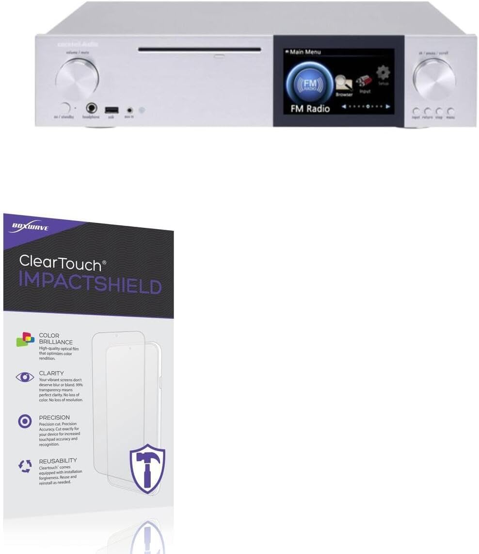 BoxWave Screen Protector Compatible with Cocktail Audio X40 - ClearTouch ImpactShield (2-Pack), Impenetrable Screen Protector Flexible Film