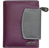 In 2 Fächer unterteiltes Münzfach mit Reißverschluss hilft beim Sortieren von Kleingeld