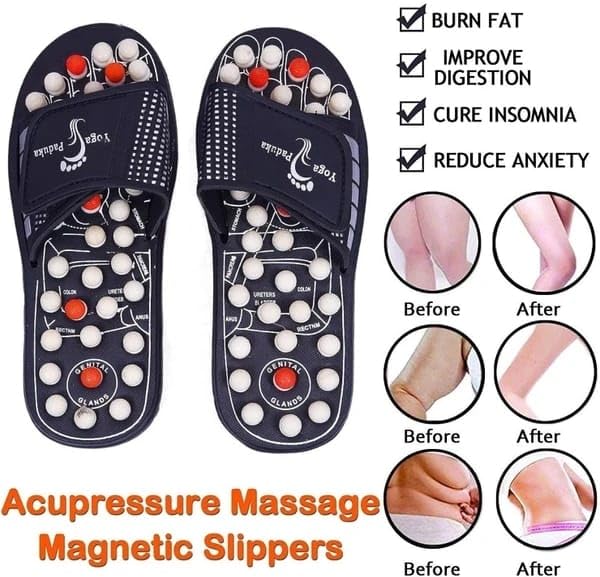 Yoga Paduka | Acupressure and magnetic therapy slippers. Foot Master Slipper | Full body blood circulation shoes | Foot resting sandals for men and women (8) Yoga Paduka | Acupressure and magnetic therapy slippers. Foot Master Slipper | Full body blood circulation shoes | Foot resting sandals for men and women (8)