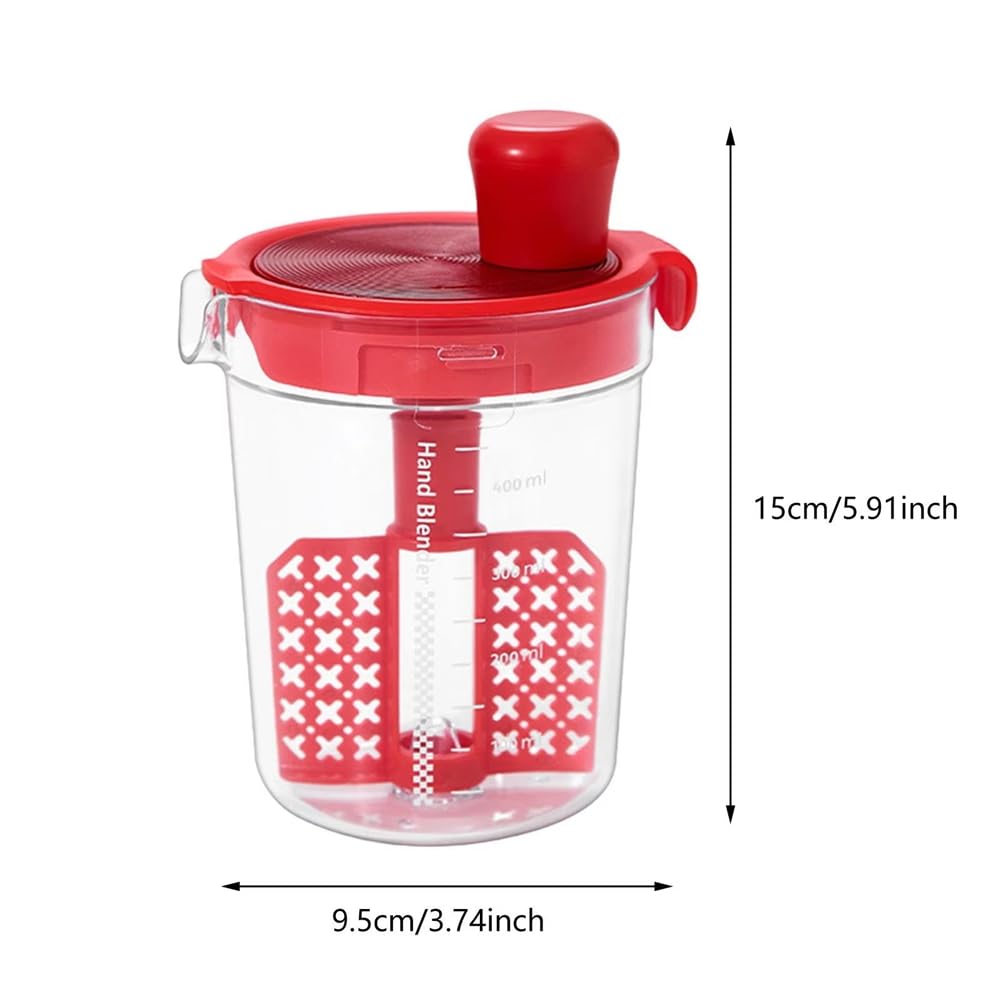 Mixeur manuel pour vinaigrette, avec séparateur d'œufs, appareil de cuisine multifonction pour vinaigrettes, sauces et huiles B