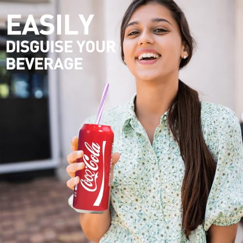 Image of HASTHIP 3Pcs Beverage Can Sleeves Anti-Slip Zip-top Can Wraps Creative Beer Can Cover Elastic Silicone Sleeves Fit for 500ml