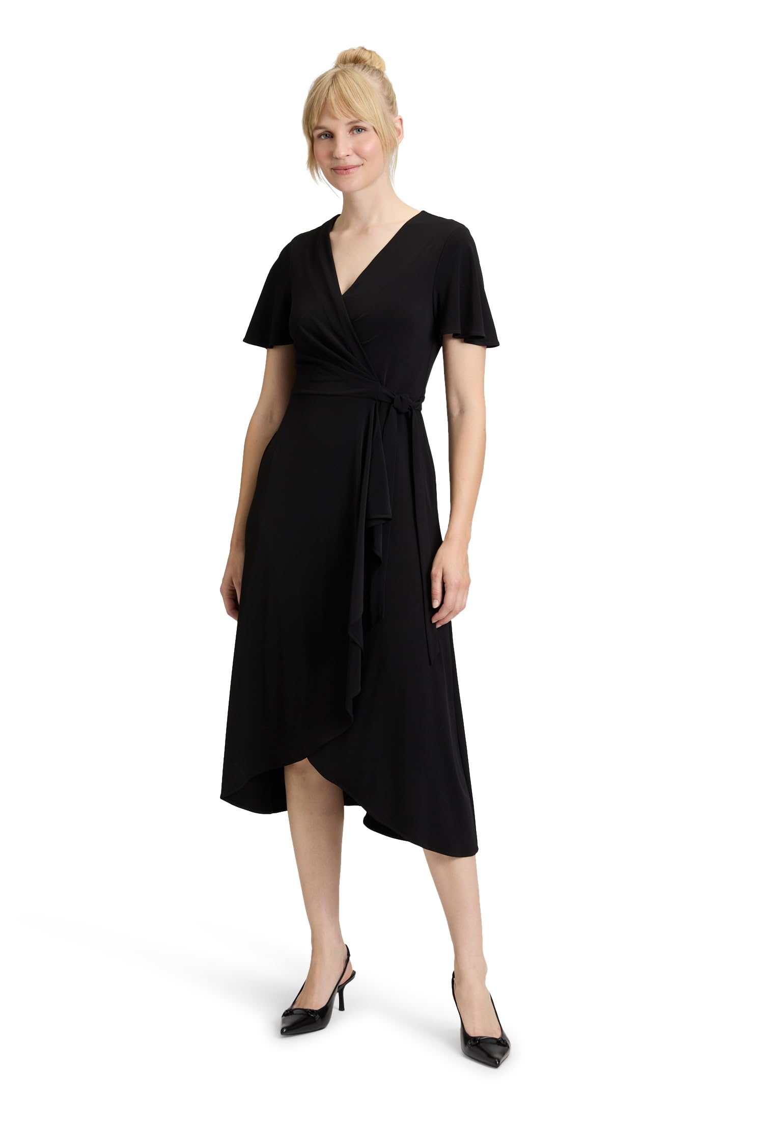 Vera Mont Damen Jerseykleid Kurzarm