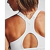 Under Armour Women's Armour High Crossback Zip Bra , White (100)/Halo Gray , 36DD