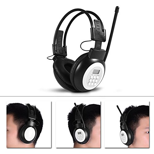 Mp3/Fm Hifi Headset Fm Radio With Lcd，Over Ear Foldable Wireless/Wired Headphone Noise-Cancelling #TOP7