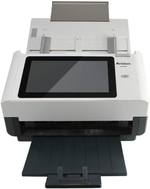 Avision 000-0831A Document Scanner, White/Black