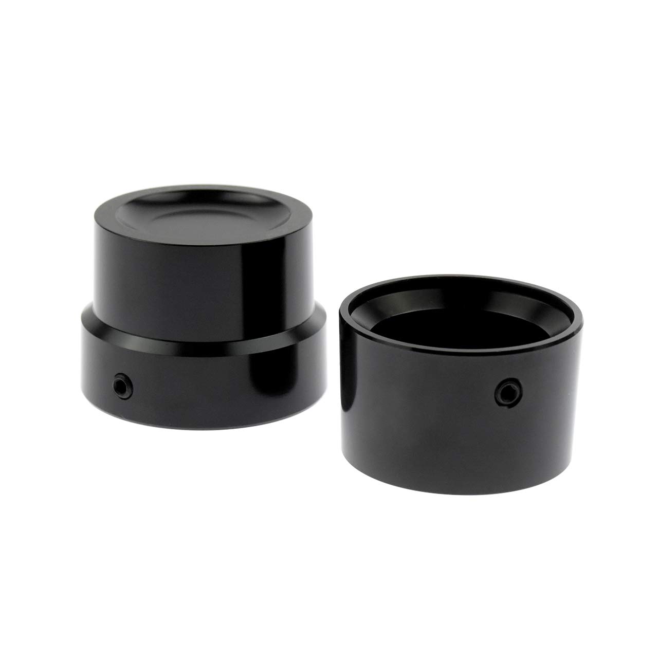 Copridado Asse Posteriore Anteriore Coperchi Asse Fit per Harley Sportster Xl 1200 Dyna Softail Fat Boy Touring Street Road Electra Tri Glide 4 Pezzi Nero