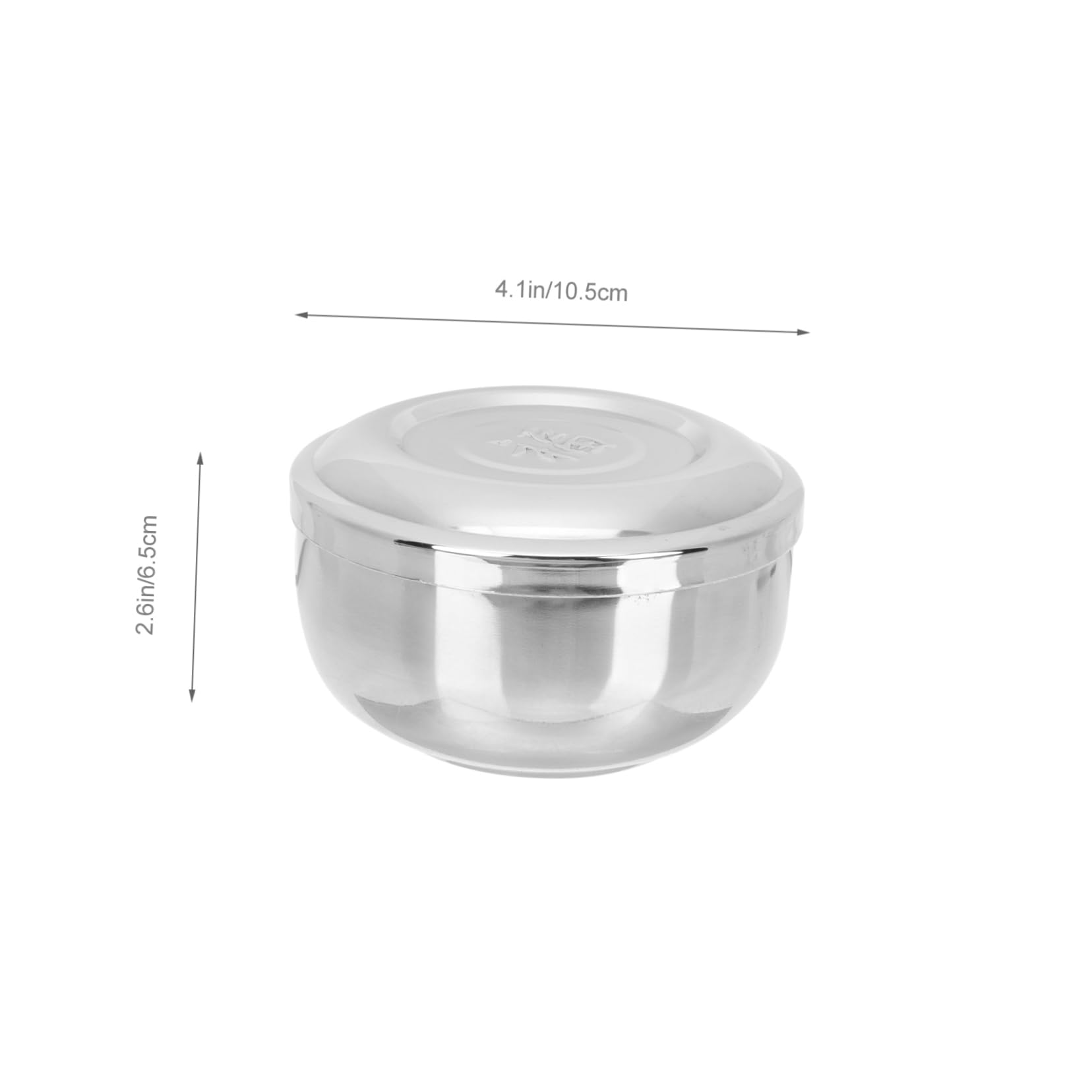 Cabilock Stainless Steel Double Layer Rice Bowl Versatile Food Storage Dish for Soup Salad Grains and Pasta Lightweight and Kitchen Essential for Home Use