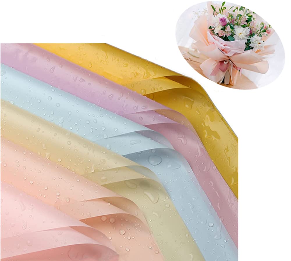 Carta Da Regalo Floreale Coreana Con Motivo Fragola E Nastro Di Raso - 20 Fogli Opachi Impermeabili 57x57 Cm Per Bouquet, Regali Di Compleanno, Matrimoni, San Valentino