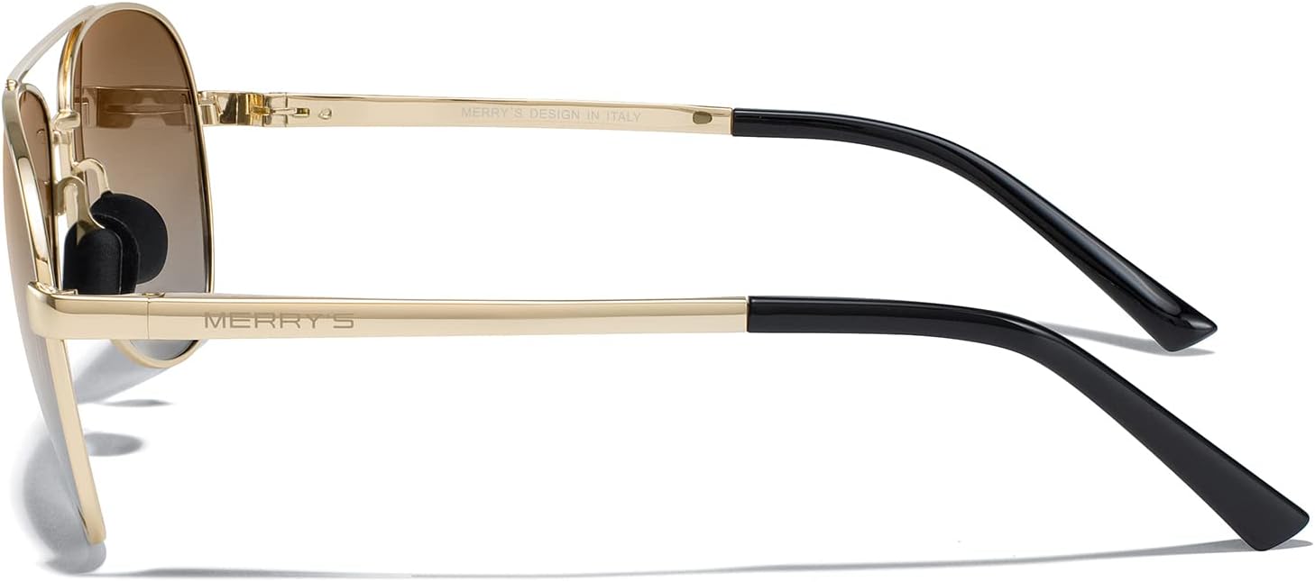 MERRY'S Aviator Sunglasses for Men Women - Polarized Driving Sun glasses Mirrored Lens UV 400 Protection 58 MM - Image 4