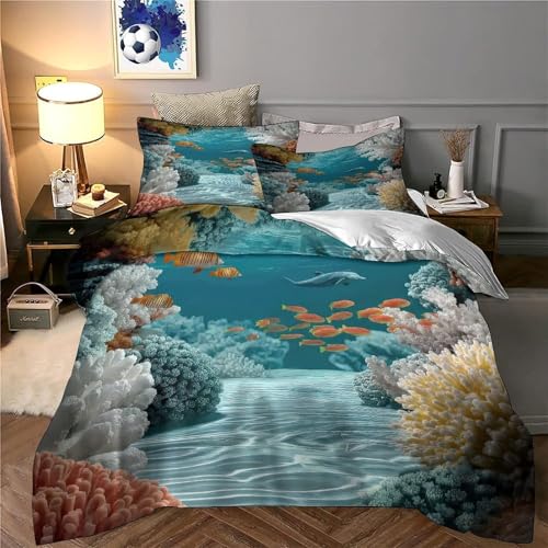 Parure de lit hypoallergique et douce pour adulte souffrant d'allergies King 3D
