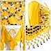 Dance Top Genie Top Belly Dance Top Long Sleeves Strap Type Without Chest Pad Arabian Nights Outfit for Women #2 Yellow