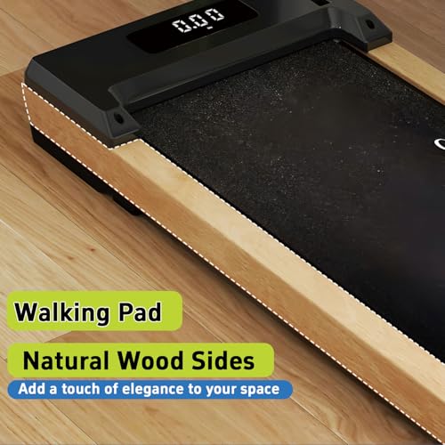 Image of Portable Walking Pad with Handle Bar for Home & Office, Under Desk Treadmill with Remote Control,3.0HP 0.6-3.7 MPH Walking Vibration Pad, Low Noise Electric Walking Machine