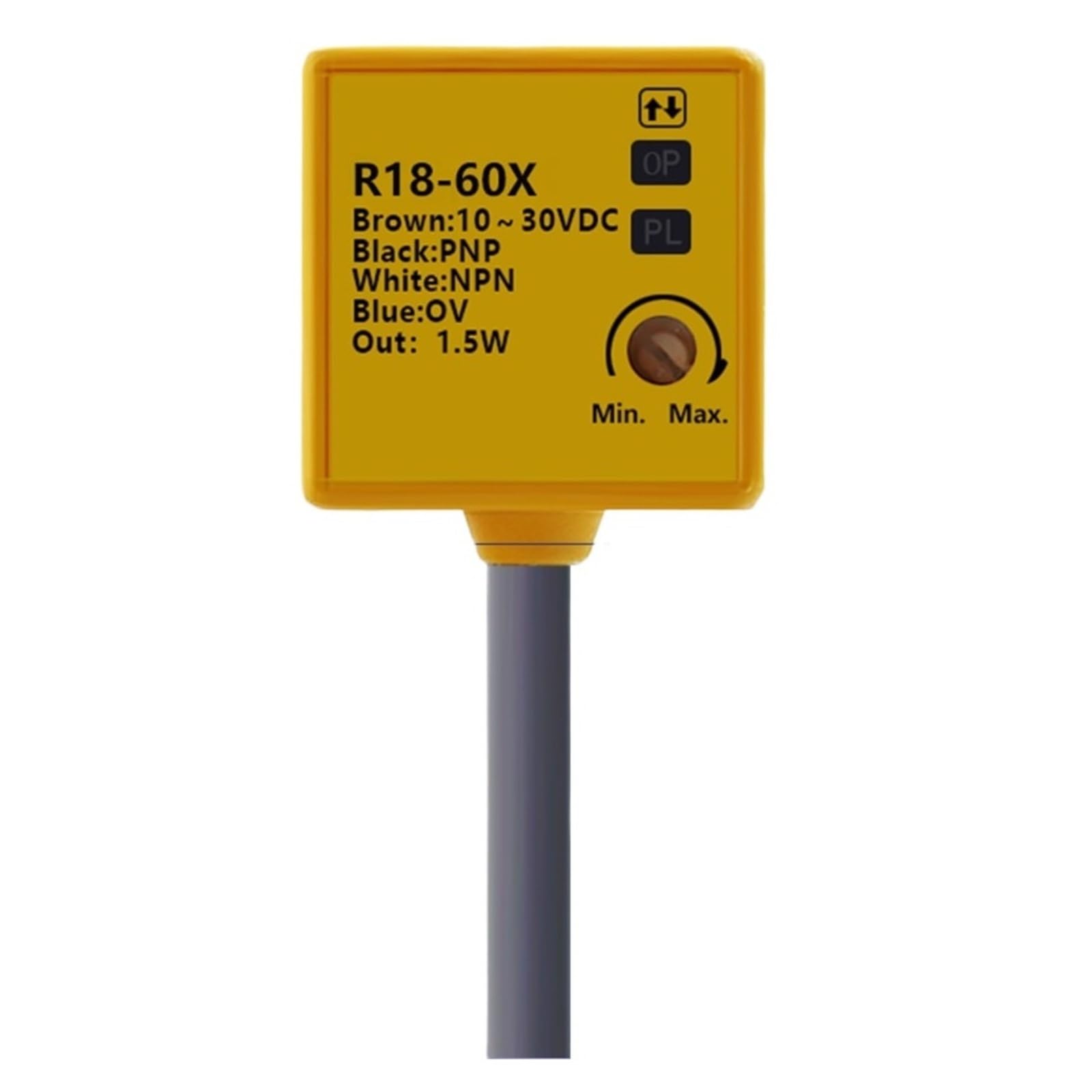 Sdmzjuephxc One Color Photoelectric Switch R18-60X Photoelectric Sensor For Industrial Conveyor And Object Detection