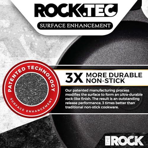 THE ROCK 1TSP 13-teiliges Kochgeschirr-Set – antihaftbeschichtet, gesund, multifunktional – für die gesunde Küche – Rock