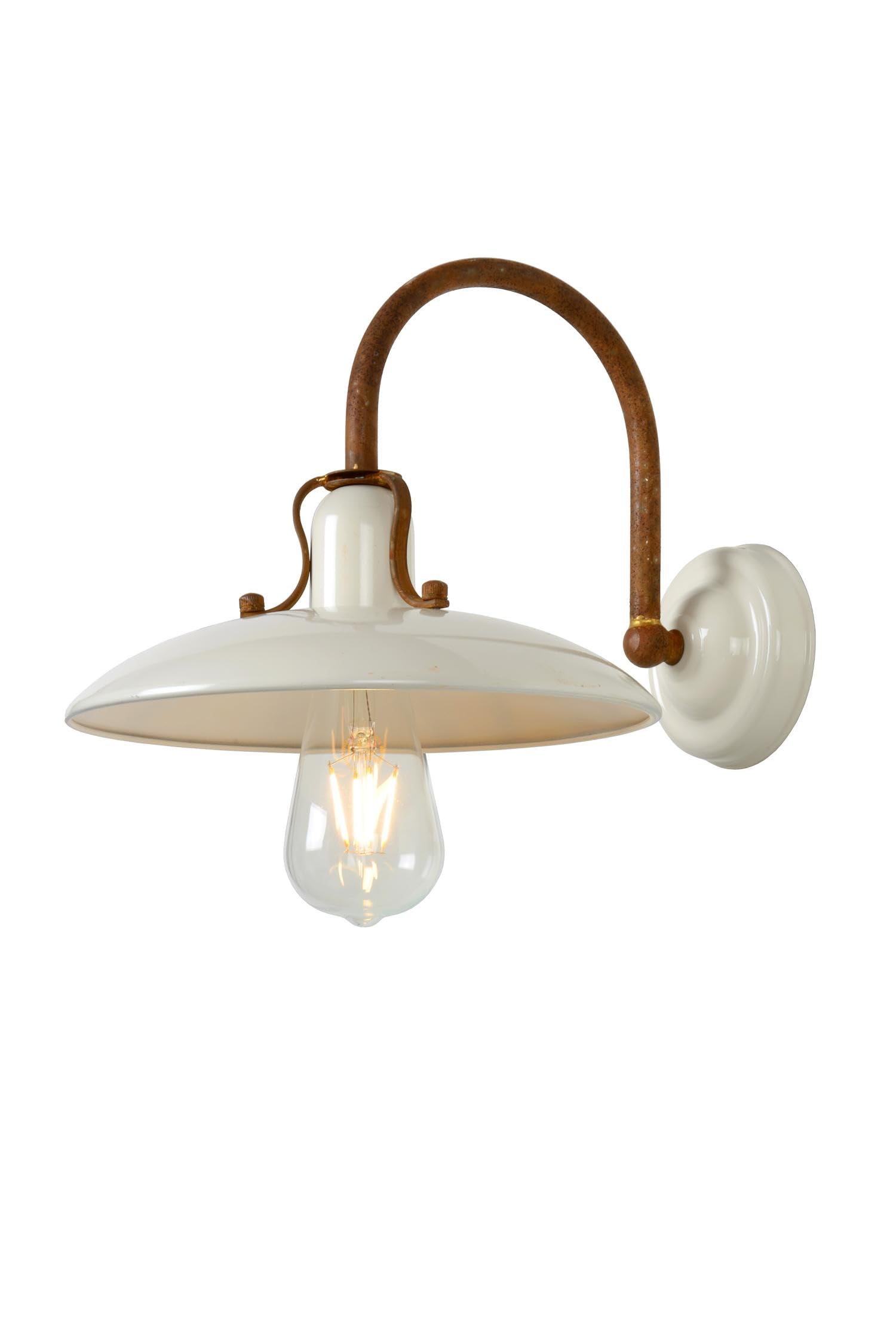 LUCIDE RÖMER - Wall Light - 1xE27 - Cream