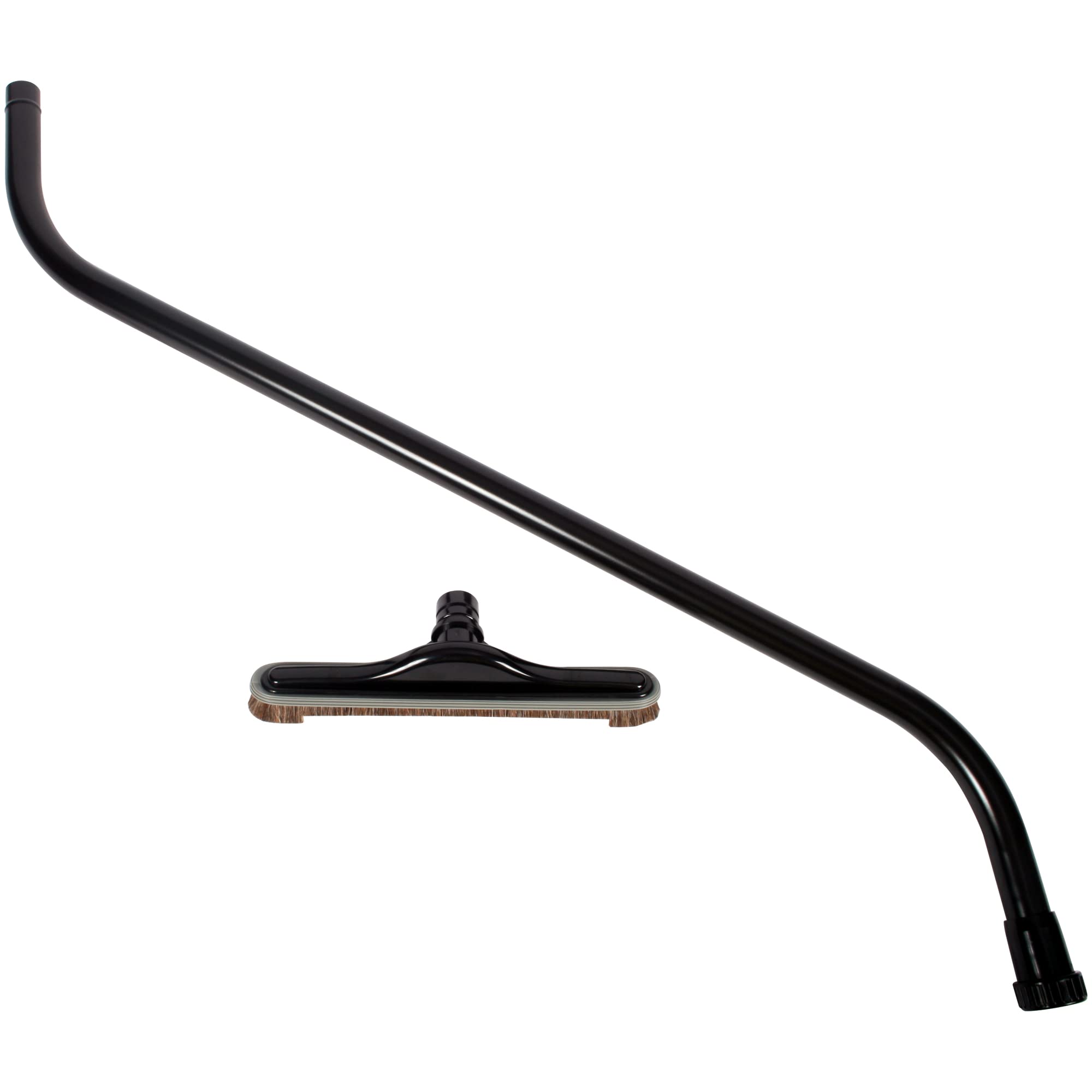 Cen-Tec Systems 98174-AZ - Varita en S con cepillo de suelo de relleno natural de 14 pulgadas, color negro