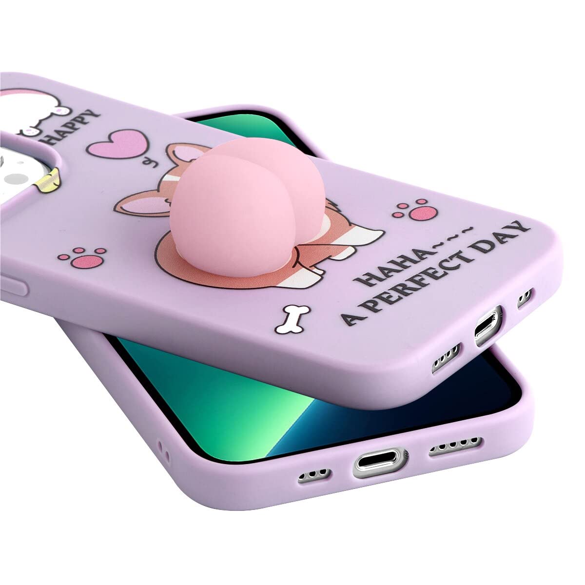 Yoedge Compatibile per Apple iPhone 11 Pro Cover con 3D Cartone Carino Disegni 5,8, Custodia Protettiva Ultra Sottile in Silicone TPU Rosa Antiurto